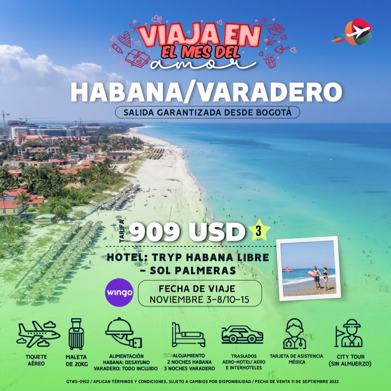 Bogotá - Habana Varadero