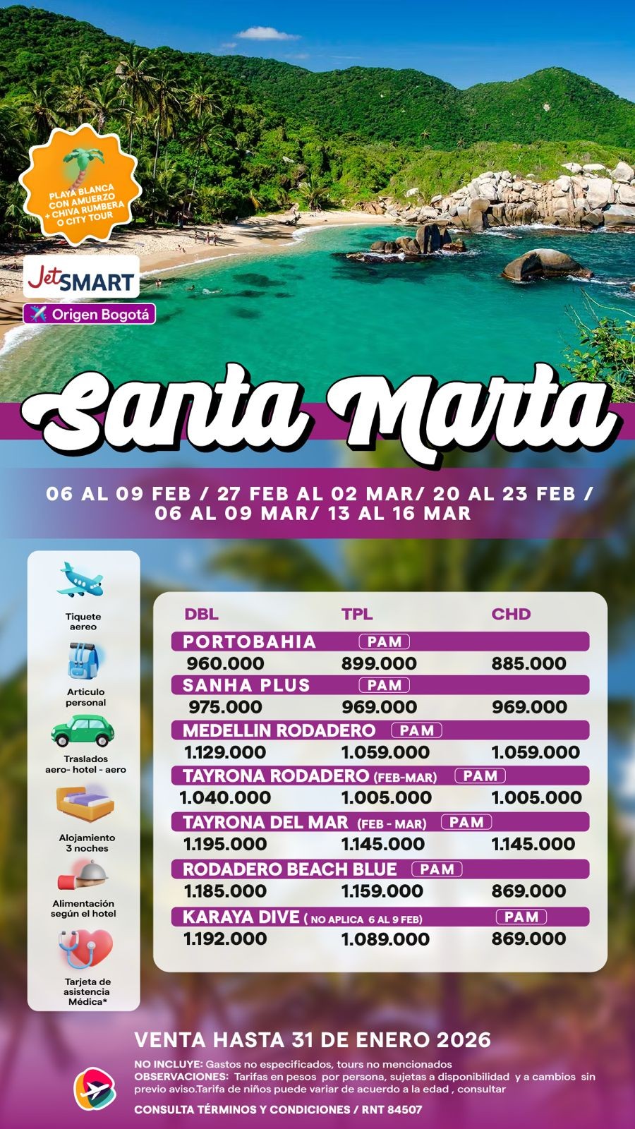 BOG-SMR TEMPO BAJA FEB-MAR